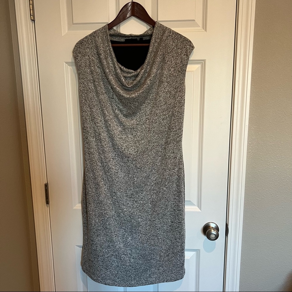 Apt 9 Gray/Black Sleeveless Sweater Dress Size Medium